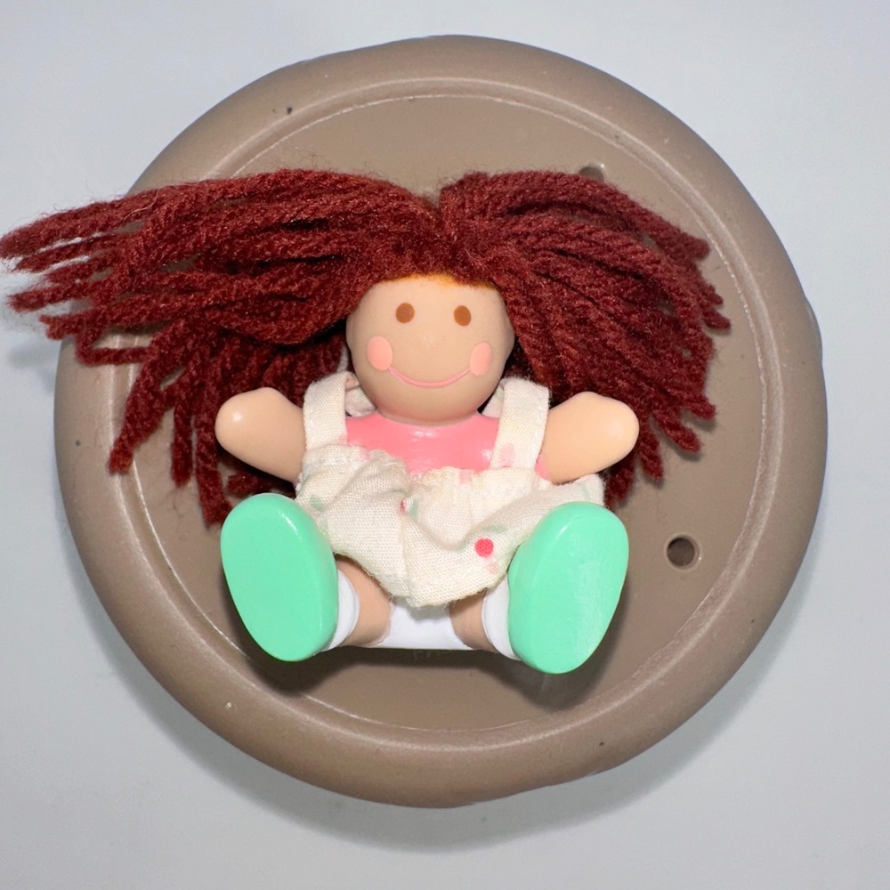 Little‎ Tikes Dolly Wooden Doll Red Yarn Hair Toy Vintage Collectible